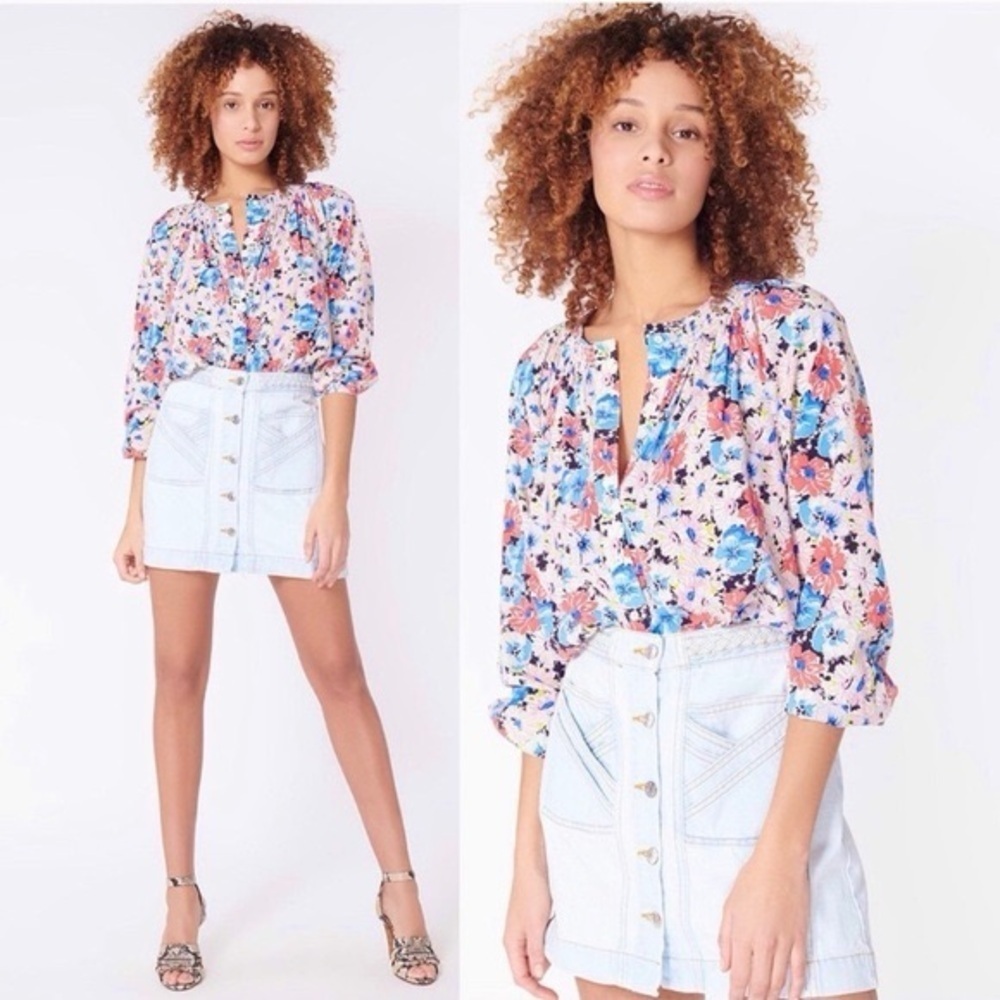 Aron Braided Waist Denim Miniskirt
Veronica Beard